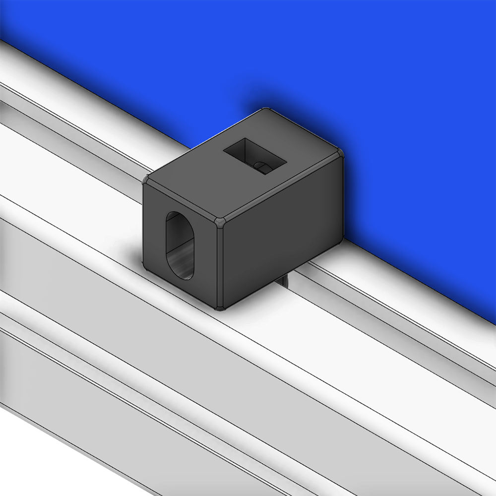 64-070-0 MODULAR SOLUTIONS ZINC PART<br>SPACER BLOCK MODEL 45 GRAY